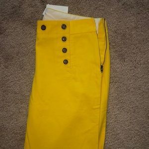Yellow J Crew boot cut pants!!